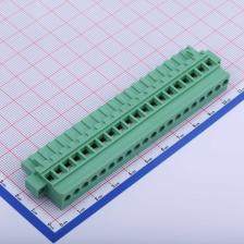 DB2EKAM-5.08-20P-GN-S 插拔式接线端子 插头 5.08mm 排数:1 每排