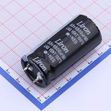 LKG1J682KQ050K63B 牛角型电解电容 6800uF ±10% 63V