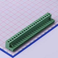 WJ2EDGK-5.08-22P 插拔式接线端子 插头 5.08mm 排数:1 每排P数:2