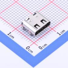 U263-163N-4BS1735 USB连接器 Type-C 母座 卧贴 高导铜