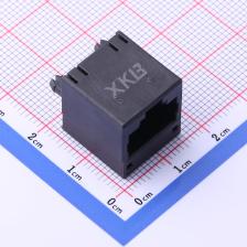 X05ADIWA1DY1022 以太网连接器(RJ45 RJ11) RJ45 直插 不带LED 8P