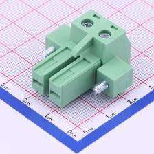 KF2EDGSKM-7.62-2P 插拔式接线端子 插头 7.62mm 排数:1 每排P数: