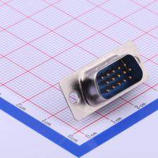 D-DBH015PM-A003 D-Sub/DVI/HDMI连接器 D-Sub 公 P数:15 DBH接触