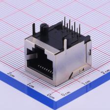 DS1127-S80BP 以太网连接器(RJ45 RJ11) RJ45 10p8c,全金,黑色,3.