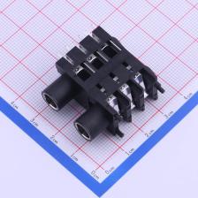 PJ-625GK 音频连接器 6.35mm耳机座 双声道 带轴套 无牙 双层 间