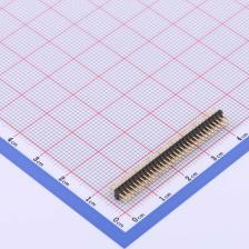 X1321WV-2x32J-C30D23 排针 1.27mm 2x32P 直插 方针