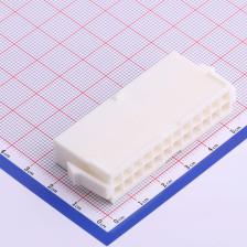 HX41406-24R 压线端子胶壳 4.14mm 2x12P 母胶壳 白色 mini-unive