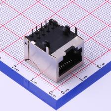 RC00994 以太网连接器(RJ45 RJ11) RJ45 弯插 不带LED