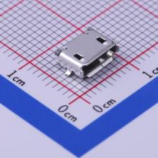 10104111-0001LF USB连接器 Micro-AB 母座 卧贴