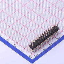 X6521WR-2x14H-C30D60 排针 2.54mm 2x14P 弯插 方针 高镀金 抗氧