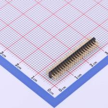 X1321WV-2x23J-C30D23 排针 1.27mm 2x23P 直插 方针