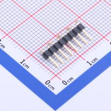 X4611WVS-08I-C40D44R2 排针 2mm 1x8P 立贴 方针 L=8.95 PA6T 镀