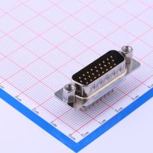 Z-SUBHPDM222A022 D-Sub/DVI/HDMI连接器 D-SUB HDP 26P 针 黑色