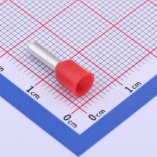 3-E250T022-C000 冷压端子 管型端子 E2508 红色内径2.3MM 管长度