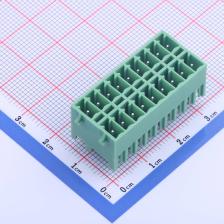KF2EDGKVG-3.5-2*9P 插拔式接线端子 板端/插座-闭口 3.5mm 排数: