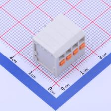 KF239-3.5-4P 弹簧式接线端子 3.5mm 每排P数:4 排数:1