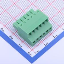 KF2EDGKC-3.5-6P 插拔式接线端子 插头 3.5mm 排数:1 每排P数:6