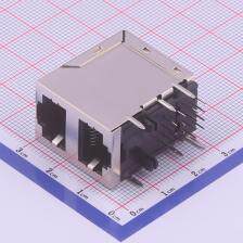 DS1131-02-S8B8P 以太网连接器(RJ45 RJ11) RJ45 8p8c,1*2,全金,