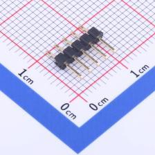 卧贴 镀金 C40D28 PA6T L=9.05 方针 1x5P 2mm 排针 05I X4611WRS