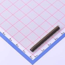 X1321WVS-2x33J-C40D53 排针 1.27mm 2x33P 立贴 方针