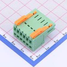 KF2EDGDJ-3.5-6P 插拔式接线端子 插头 3.5mm 排数:1 每排P数:6