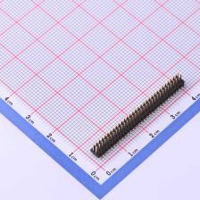 X1321WVS-2x32J-C40D53 排针 1.27mm 2x32P 立贴 方针