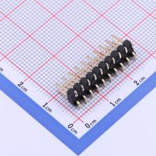 X6521WVS-2x10H-C60D74 排针 2.54mm 2x10P 立贴 方针