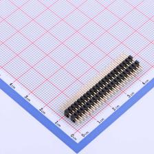 X4622WV-2x22I-C40D28 排针 2mm 2x22P 直插 方针