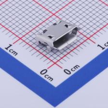 U254-051T-4BH82-S2S USB连接器 Micro-B 母座 卧贴 卷边短脚无柱
