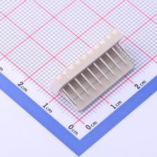 HC-2510-10AW 线对板/线对线连接器 2.54mm 1x10P 弯插 1x10P 间