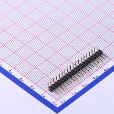 X6511WR-19H-C30D60R2 排针 2.54mm 1x19P 弯插 方针 高镀金 抗氧