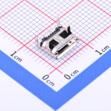 MICRO-11-G5P3-A1T2 USB连接器 Micro-B 母座 卧贴 有卷边外壳长6