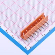 JL396R-39609O01 插拔式接线端子 3.96mm 排数:1 每排P数:9 橙色