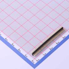 X1321WV-2x37J-C30D23 排针 1.27mm 2x37P 直插 方针