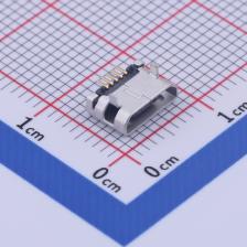 920-C62A2021S10102 USB连接器 Micro-B 母座 卧贴 无边有柱SMT端