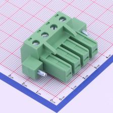 KF2EDGSKM-7.62-4P 插拔式接线端子 插头 7.62mm 排数:1 每排P数: