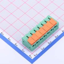 JL142V-50807GA1 弹簧式接线端子 5.08mm 每排P数:7 排数:1 绿色