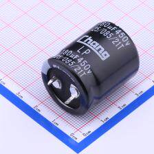 LP2W181MQ300N55CE0 牛角型电解电容 180uF ±20% 450V