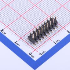 X4621WVS-2x09I-C40D64 排针 2mm 2x9P 立贴 方针 L=8.95 PA6T 镀