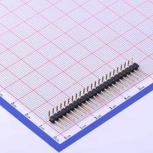 X6511WR-23H-C30D60R2 排针 2.54mm 1x23P 弯插 方针 高镀金 抗氧