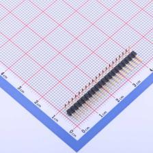 X4611WR-20I-C28D40 排针 2mm 1x20P 弯插 方针