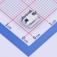 920-E52A2021S10105 USB连接器 Micro-B 母座 卧贴 四牛角型有卷