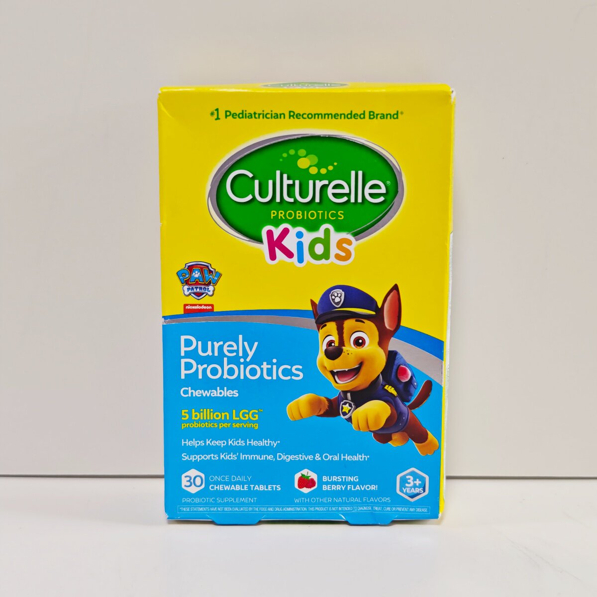 美国现货康萃乐Culturelle儿童少儿益生菌咀嚼片调理肠胃30粒新货