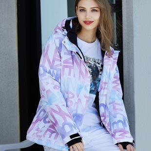 滑雪服套装女士冬季户外防风防泼水保暖加厚单板双板滑雪衣裤