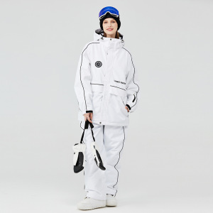 加厚保暖防风防水单双板滑雪服