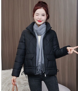 反季羽绒棉服2024冬季小个子修身显瘦女装外套棉袄女ins短款韩版