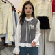YKTL8605春学院风假两件蝴蝶结衬衫 木耳边拼接百搭减龄上衣 女长袖