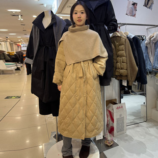 巨好看的冬装羽绒服女2025冬季新款韩系中长款收腰设计感气质外套