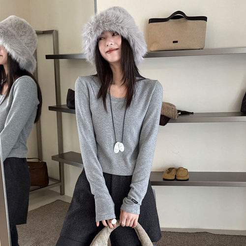 加厚修身显瘦柔软舒适打底衫