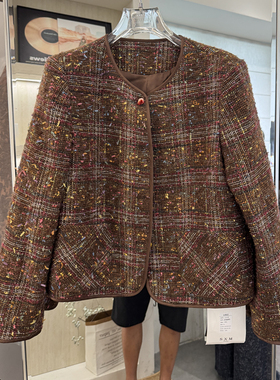 SXM小香风毛呢外套女2025年秋天爆款小个子巨好看的显瘦气质上衣